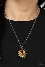 Load image into Gallery viewer, Formal Florals Yellow Necklace
