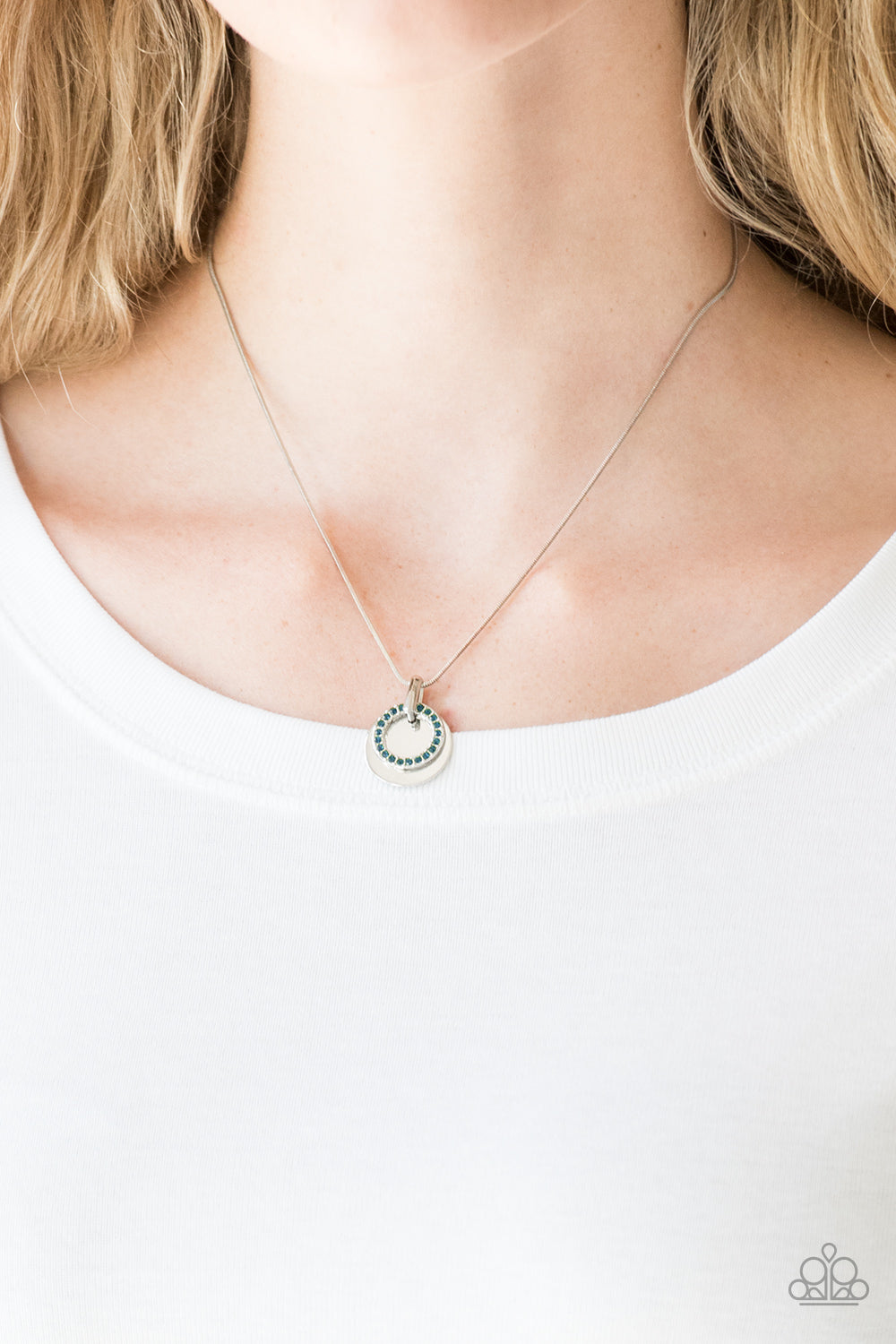 Front and Centered Blue Necklace