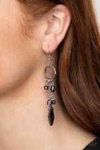 Load image into Gallery viewer, Glammed Up Goddess Purple Earrings
