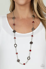 Load image into Gallery viewer, Glammed Up Goals Red Necklace
