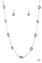 Load image into Gallery viewer, Glassy Glamorous Silver Necklace
