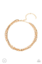 Load image into Gallery viewer, Glitter and Gossip Gold Choker Necklace
