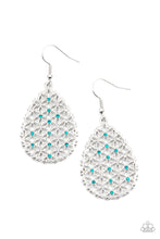 Load image into Gallery viewer, Glorious Gardens Blue Earrings
