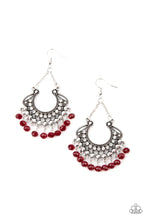 Load image into Gallery viewer, Glow Down In Flames Red Earrings
