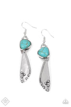 Load image into Gallery viewer, Going Green Goddess Blue Earrings
