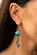 Load image into Gallery viewer, Going Green Goddess Blue Earrings
