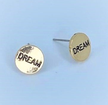 Inspirational Dream Gold Starlet Shimmer Earrings