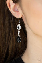 Load image into Gallery viewer, Graceful Glimmer Black Earrings
