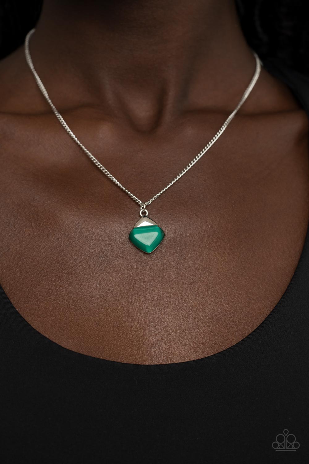 Gracefully Gemstone Green Necklace