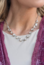 Load image into Gallery viewer, Hands Off the Crown! White Necklace
