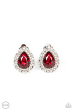 Load image into Gallery viewer, Haute Happy Hour Red Clip-On Earrings

