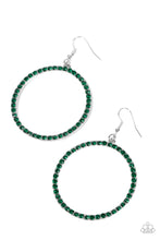 Load image into Gallery viewer, Head-Turning Halo Green Earrings
