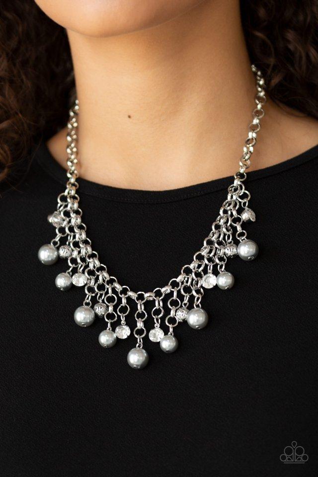 Heir-Headed Silver Necklace