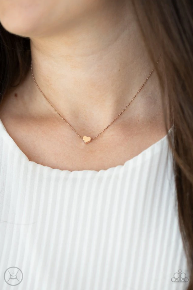 Humble Heart Rose Gold Choker Necklace