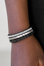 Load image into Gallery viewer, I Mean Business Black Urban Wrap Bracelet
