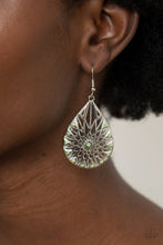 Load image into Gallery viewer, Icy Mosaic Green Earrings
