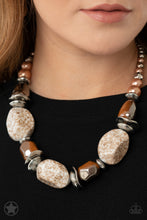 Load image into Gallery viewer, In Good Glazes Brown Necklace
