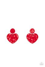 Load image into Gallery viewer, Just a Little Crush Red Post Earrings
