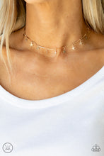 Load image into Gallery viewer, Little Miss Americana Gold Choker Necklace
