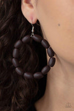 Load image into Gallery viewer, Living The Wood Life Brown Earrings
