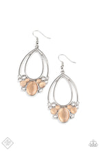 Load image into Gallery viewer, Look Into My Crystal Ball Orange Earrings
