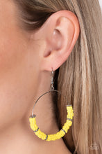 Load image into Gallery viewer, Loudly Layered Yellow Earrings

