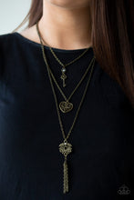 Load image into Gallery viewer, Love Opens All Doors Brass Necklace
