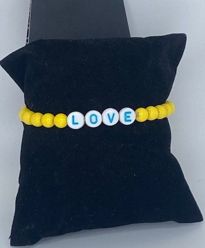 Love Yellow Starlet Shimmer Stretch Bracelet