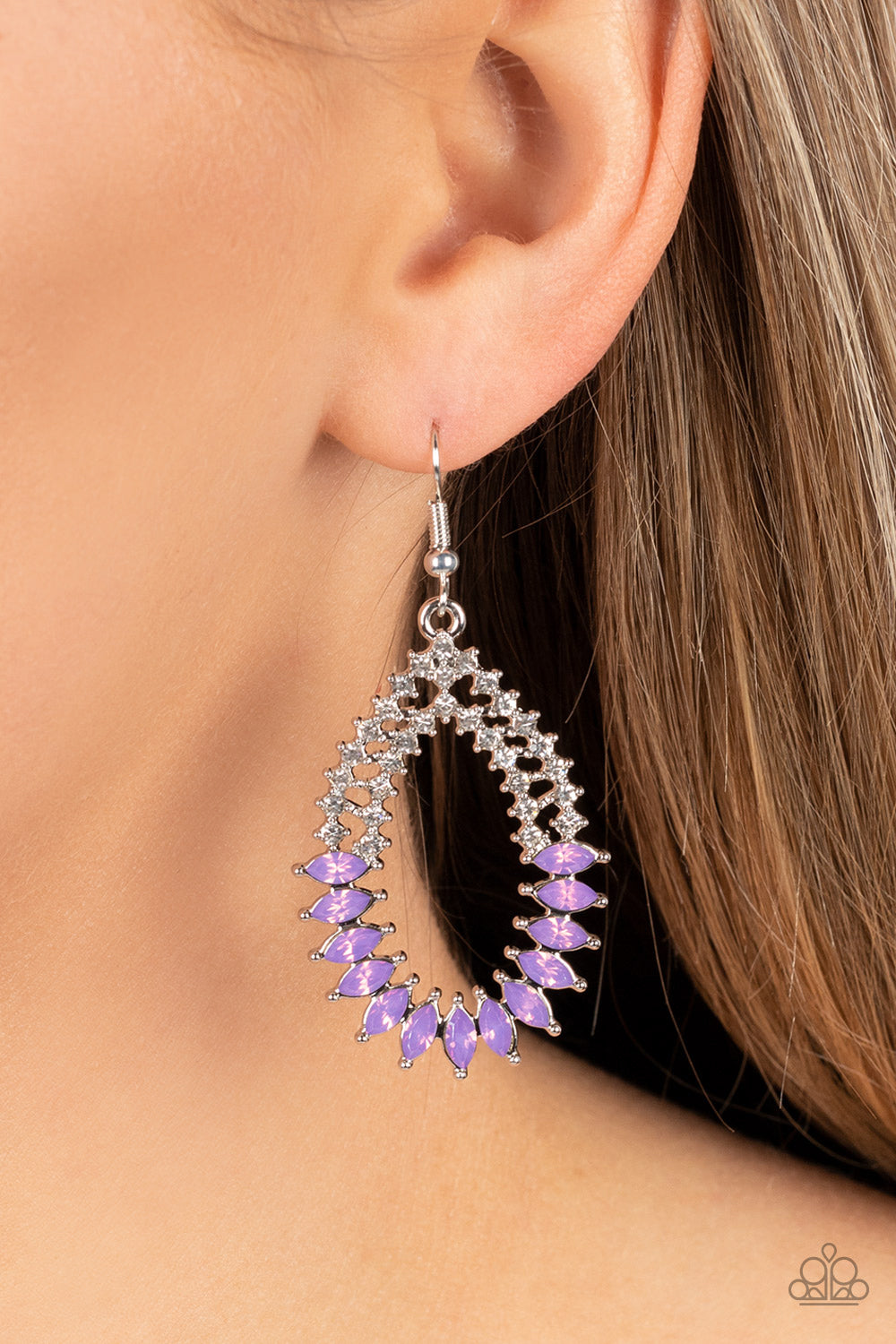 Lucid Luster Purple Earrings