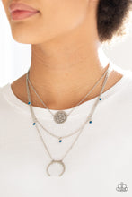 Load image into Gallery viewer, Lunar Lotus Blue Necklace
