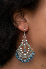 Load image into Gallery viewer, Lyrical Luster Blue Earrings
