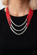 Load image into Gallery viewer, Mechanical Mania Red Necklace
