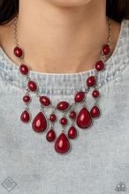 Load image into Gallery viewer, Mediterranean Mystery Red Necklace
