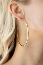 Load image into Gallery viewer, Mega Metro Gold Hoop Earrings
