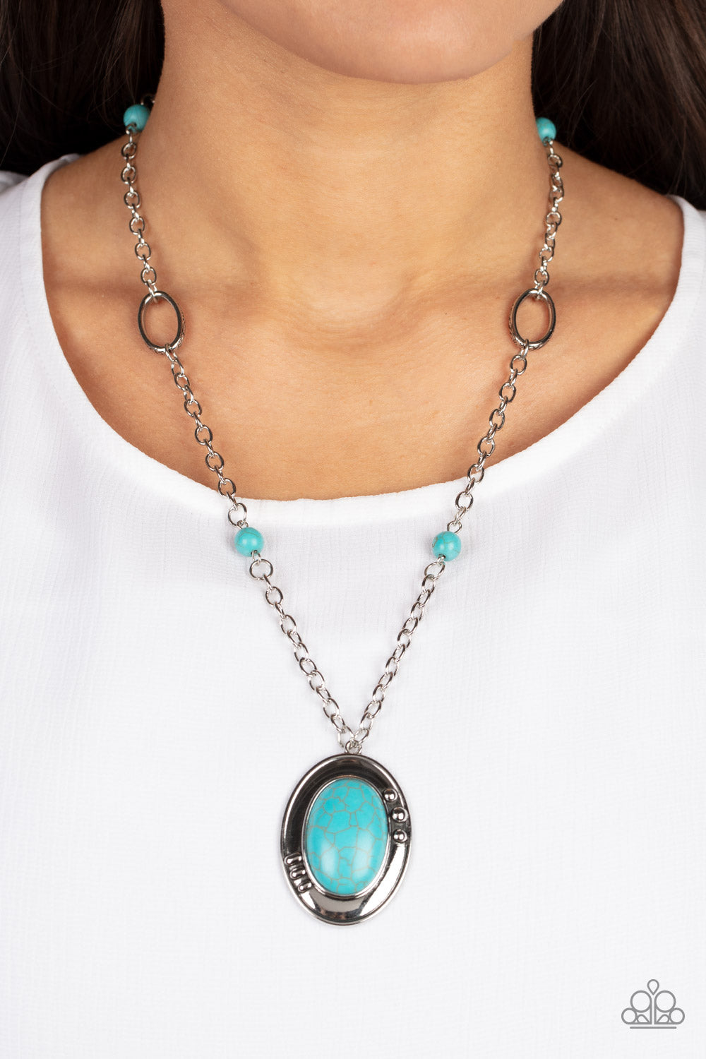 Mojave Meditation Blue Necklace