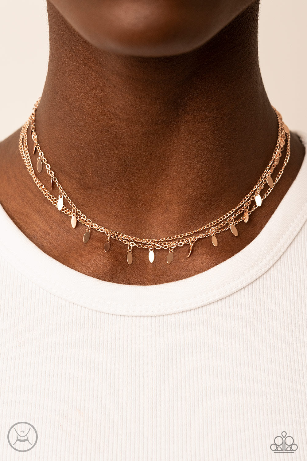 Monochromatic Magic Rose Gold Choker Necklace