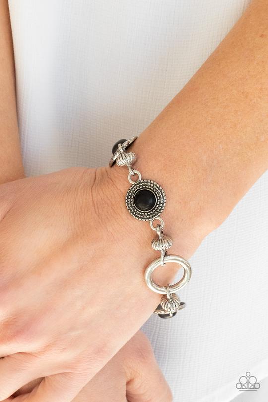 Musical Mountains Black Bracelet