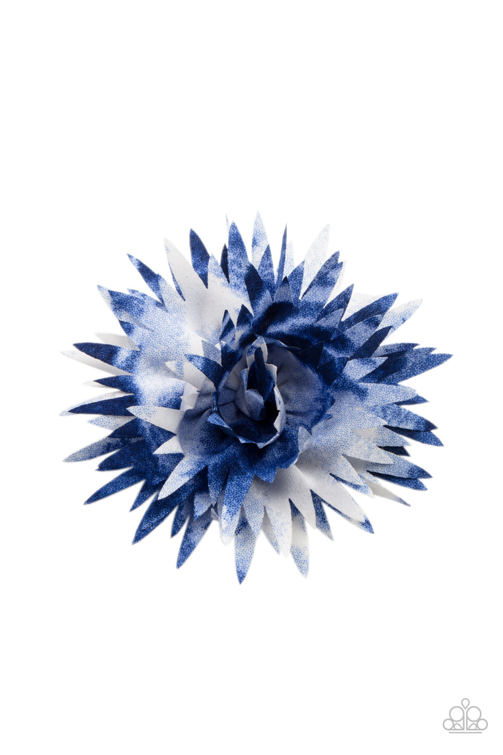 My Favorite Color is Tie Dye Blue Hair Clip