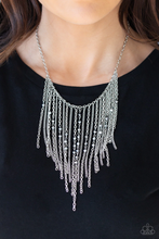 Load image into Gallery viewer, First Class Fringe Silver Necklace
