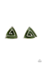 Load image into Gallery viewer, On Blast Green Post Earrings
