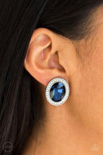 Load image into Gallery viewer, Only Fame In Town Blue Clip-On Earrings
