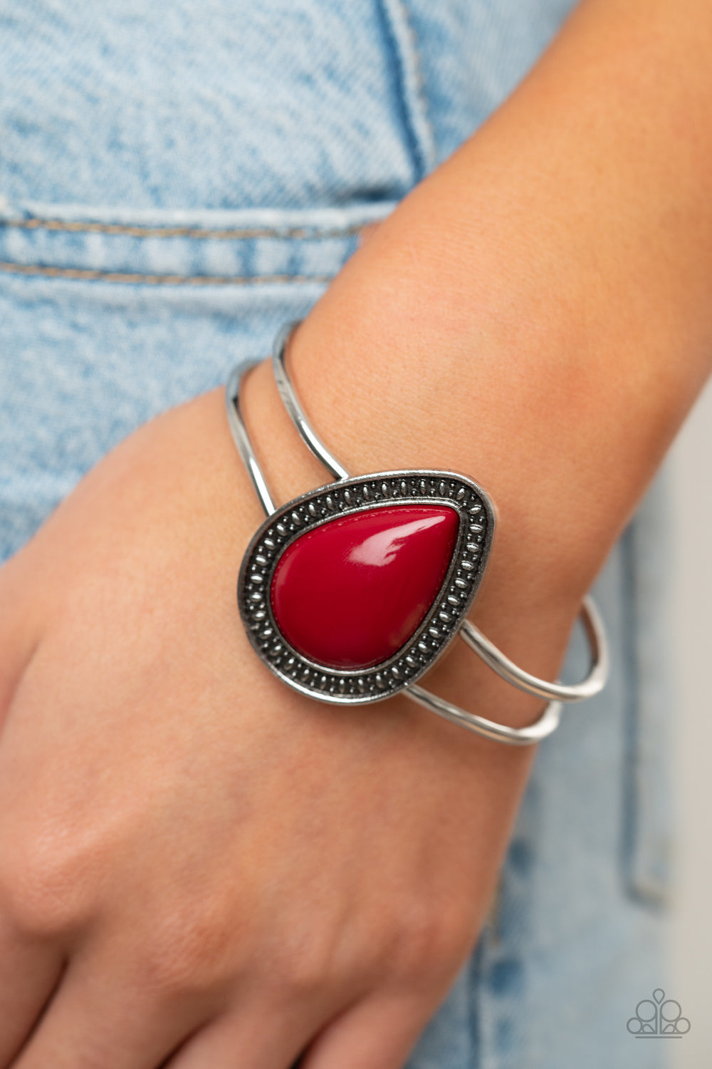 Over The Top Pop Red Bracelet