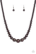 Load image into Gallery viewer, Party Pearls Black Necklace
