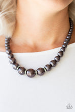 Load image into Gallery viewer, Party Pearls Black Necklace
