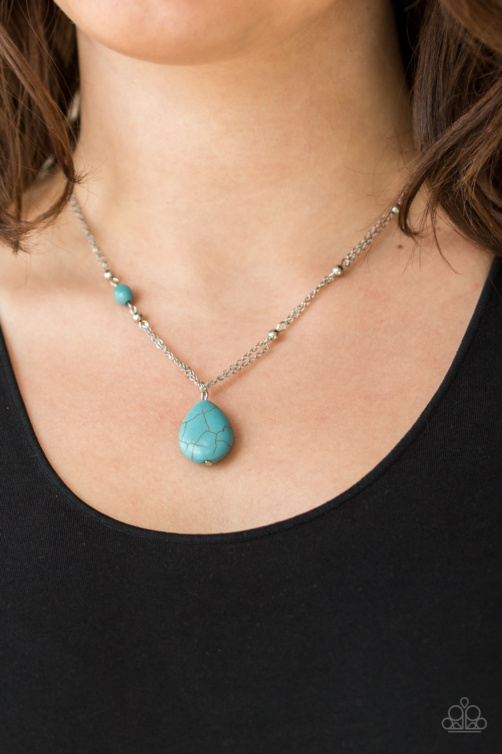 Peaceful Prairies Blue Turquoise Necklace