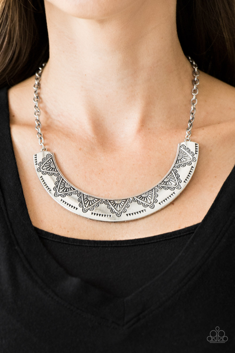Persian Pharaoh Silver Necklace