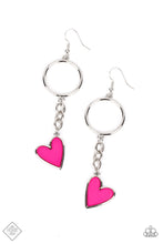 Load image into Gallery viewer, Don’t Miss a Heartbeat Pink Earrings
