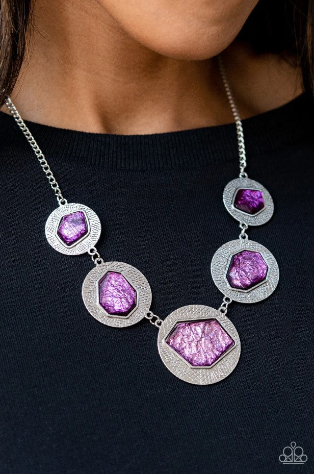 Raw Charisma Purple Necklace