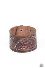 Load image into Gallery viewer, Paisley Pioneer Purple Urban Wrap Bracelet
