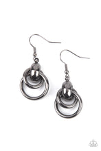 Load image into Gallery viewer, Running In Circles Black Earrings
